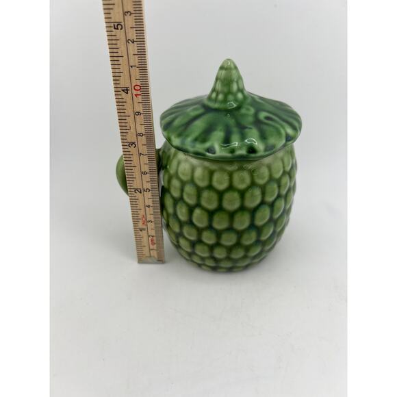 Green Sugar Bowl Vintage‎ Cute Abstract Fairy - Picture 7 of 9